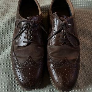 APT. 9 Men's Oxford Shoes Memory Foam In Soles Cognac Brown Sz 11‎